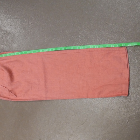 **VINTAGE** Units Pink 100%LINEN Pants With Pockets - Picture 7 of 13